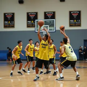aulas de basquete masculino