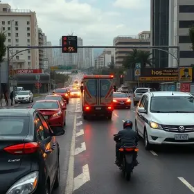 trânsito violento em Jundiaí
